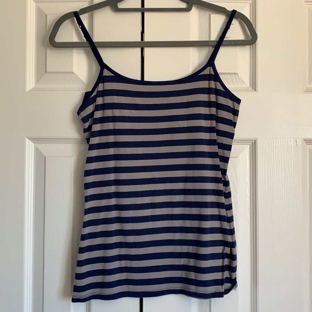 🐾Blue and Gray Striped Camisole